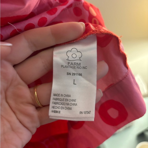 FARM RIO Octocool Puff-Sleeve Mini Dress Super Cute - L - Picture 9 of 15